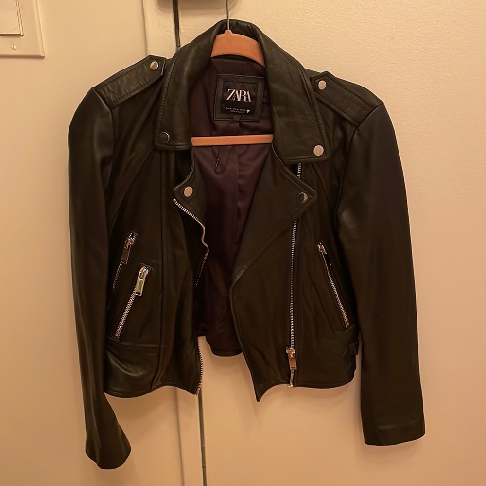Zara leather jacket